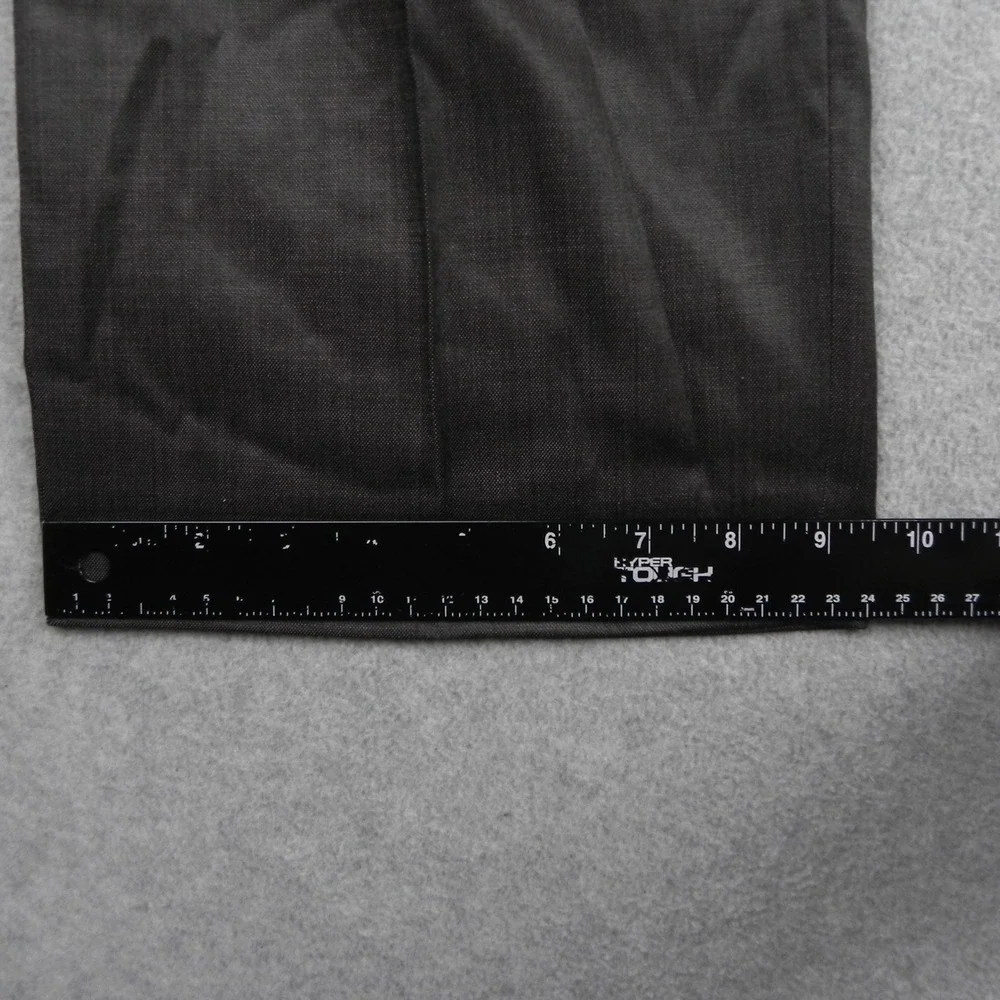 Dockers Mens Dress Pants 44W 30L Dark Brown Flat Front SRDK02 Polyester Rayon